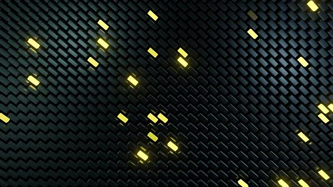 3d abstract dark geometric bg with gray cubes flash with multicolor neon light Stock Footage 277679729