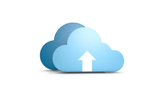 3d abstract data cloud Illustrazione stock