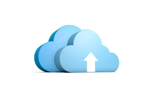 3d abstract data cloud Illustrazione stock