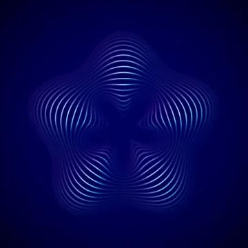 3D abstract decoration element. Big data or artificial intelligence background. Stock Illustration