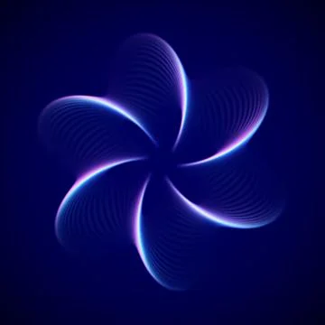 3D abstract decoration element. Big data or artificial intelligence background. Stock Illustration
