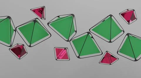 3d Abstract Design, modern background design with geometric shapes Stock Illustration