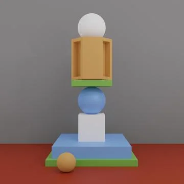 3d Abstract Design, modern background design with geometric shapes Stock Illustration