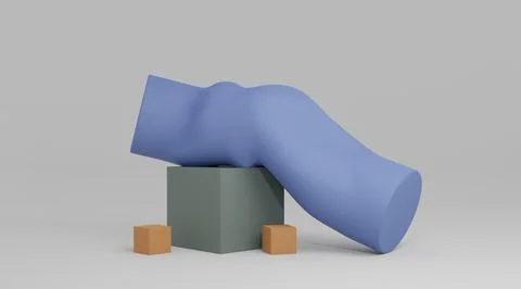 3d Abstract Design, modern background design with geometric shapes Stock Illustration