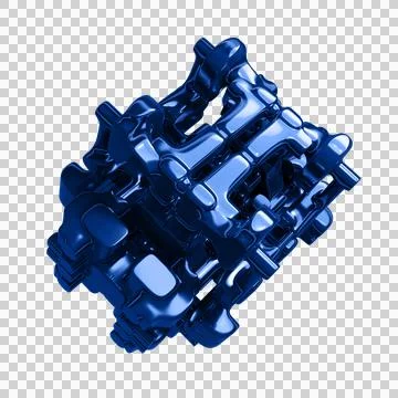 3d Abstract Design, modern background design with geometric shapes Stock Illustration