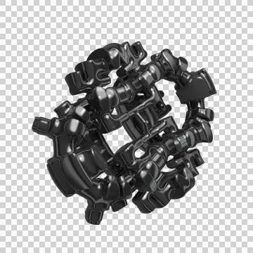 3d Abstract Design, modern background design with geometric shapes Stock Illustration