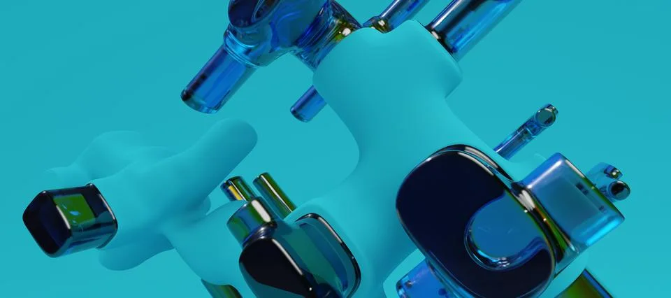 3d Abstract Design, modern background design with geometric shapes Stock Illustration