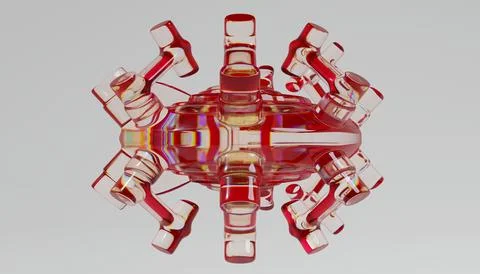 3d Abstract Design, modern background design with geometric shapes Stock Illustration