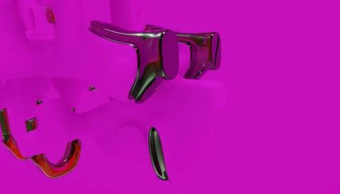 3d Abstract Design, modern background design with geometric shapes Stock Illustration