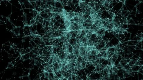 3D abstract digital background have line link connection point graphic and gl Foto stock