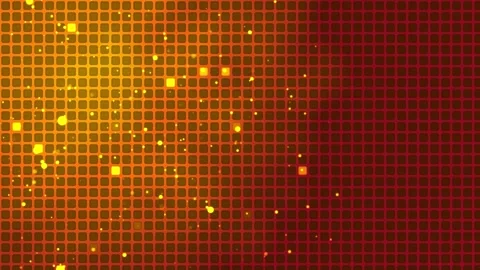 3D abstract digital technology animated orange light particles 库存影片 241710739