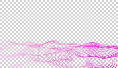 3D abstract digital technology animated pink light particles Stockillustratie