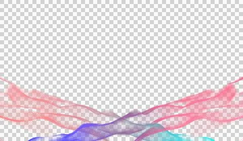 3D abstract digital technology animated multicolored light particles 스톡 일러스트