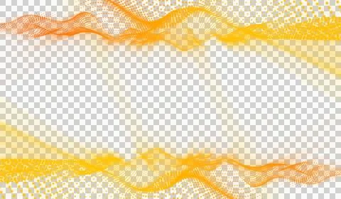 3D abstract digital technology animated orange light particles 스톡 일러스트