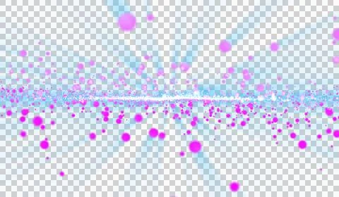 3D abstract digital technology animated pink light particles Stockillustratie