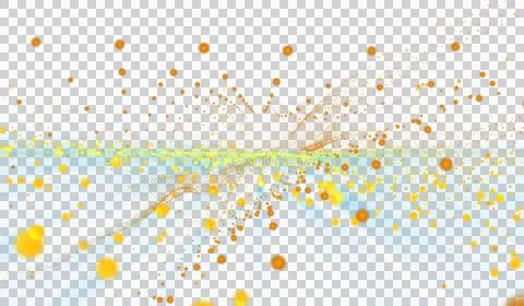 3D abstract digital technology animated orange light particles 스톡 일러스트