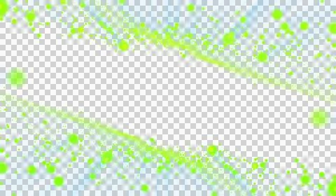 3D abstract digital technology animated green light particles Stock Illustration