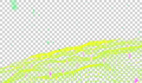 3D abstract digital technology animated green light particles Stockillustratie