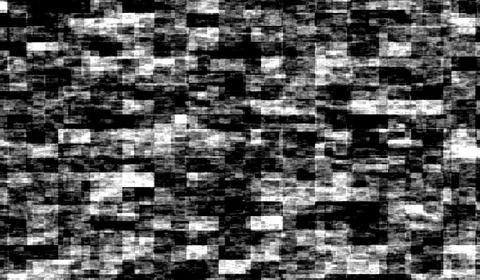 3D abstract digital technology black-white particles on black background. Stockillustratie