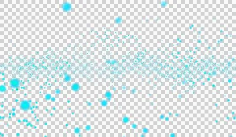 3D abstract digital technology blue light particles wave bubble Stock Illustration