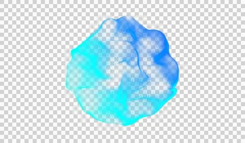 3D abstract digital technology blue light sphere energy Stock Illustration