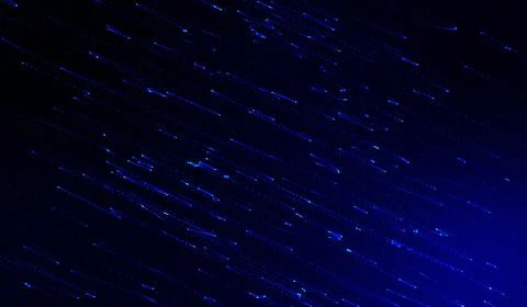 3D abstract digital technology blue light particles on blue background. Stock Illustration