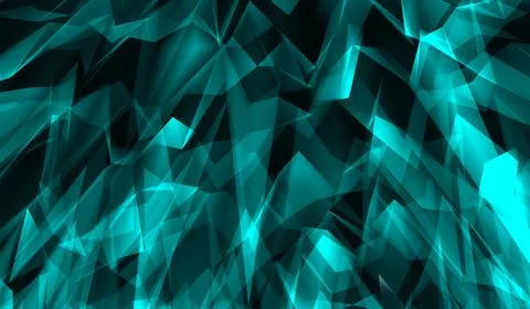 3D abstract digital technology blue network on blue background. Stock Illustration