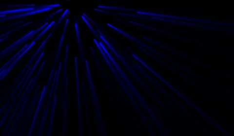 3D abstract digital technology blue light particles network on balck backgr.. Stock Illustration