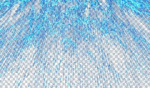 3D abstract digital technology blue light particles wave Stock Illustration