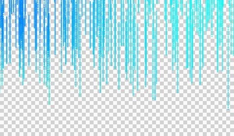 3D abstract digital technology blue light particles wave Stock-Illustration