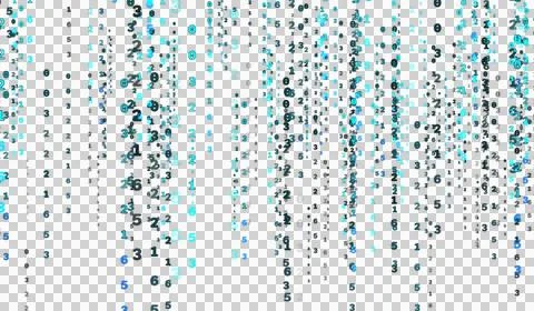 3D abstract digital technology blue light particles wave Stock Illustration