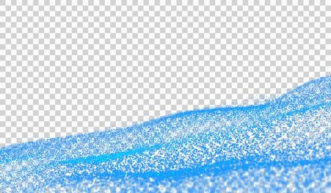 3D abstract digital technology blue light particles wave Stock Illustration