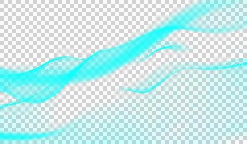 3D abstract digital technology bue particles wave Illustrazione stock