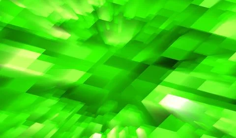 3D abstract digital technology green light on green background. 스톡 일러스트