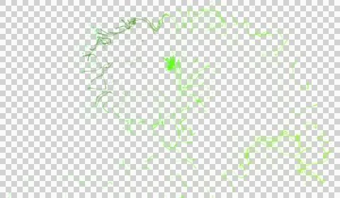 3D abstract digital technology green light particles wave Illustrazione stock