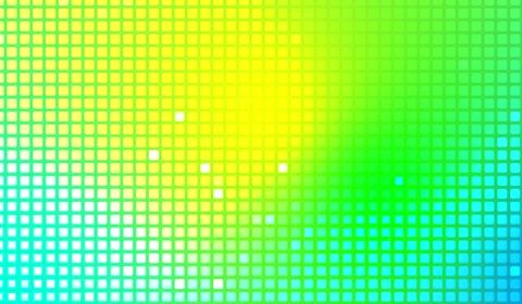 3D abstract digital technology green light particles on green background. Stock Illustration