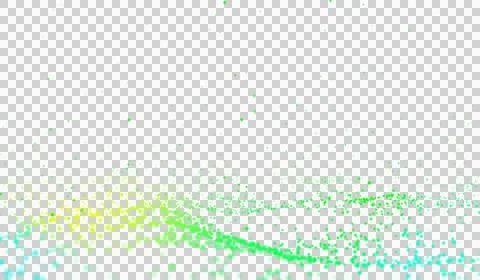 3D abstract digital technology green light particles wave Stockillustratie