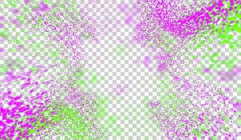 3D abstract digital technology green pink  light particles Stockillustratie