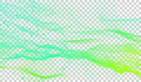 3D abstract digital technology green light particle Stock Illustration