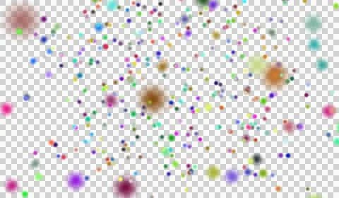 3D abstract digital technology multicolor light particles bubble Stock Illustration