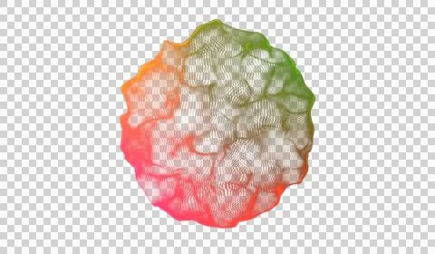 3D abstract digital technology multicolored light particles Stock Illustration