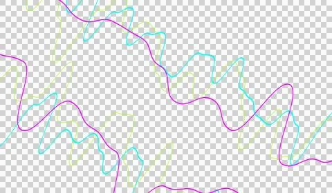 3D abstract digital technology multicolored light line Stockillustratie