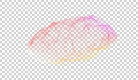 3D abstract digital technology orange light energy Stock Illustration