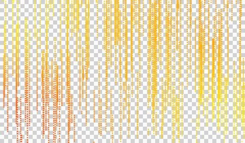 3D abstract digital technology orange light particles wave Stockillustratie