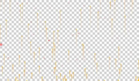 3D abstract digital technology orange light particles wave Illustrazione stock