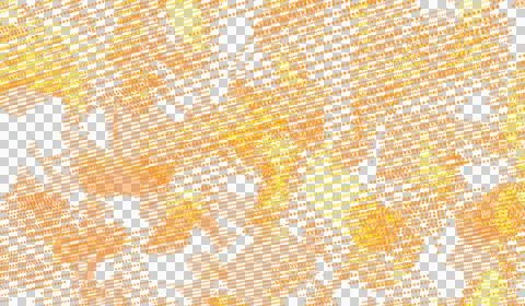 3D abstract digital technology orange light particles wave Stockillustratie