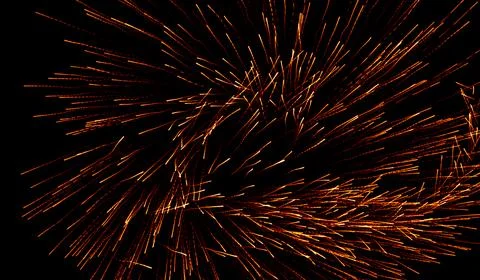 3D abstract digital technology particles fragmentation and mixing of orange.. Stock Illustration