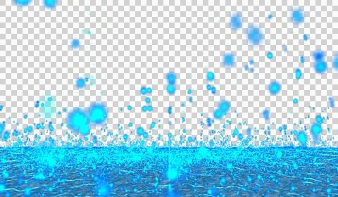 3D abstract digital technology particles network Stockillustratie