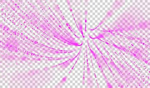 3D abstract digital technology particles network 库存插图