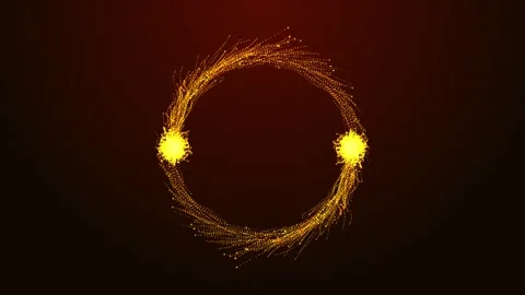 3d abstract digital technology pink circle animation Video stock 241710295